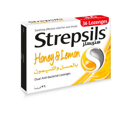 STREPSILS HONEY & LEMON 36 LOZENGES