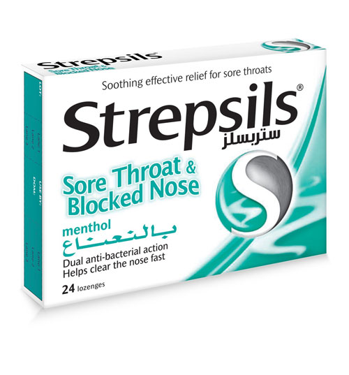 STREPSILS MENTHOL 24 LOZENGES