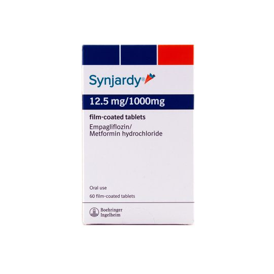 SYNJARDY 12.5 MG/ 1000 MG 60 TABLETS