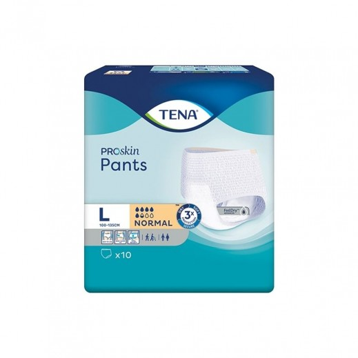 TENA PANTS NORMAL LARGE 10 PCS