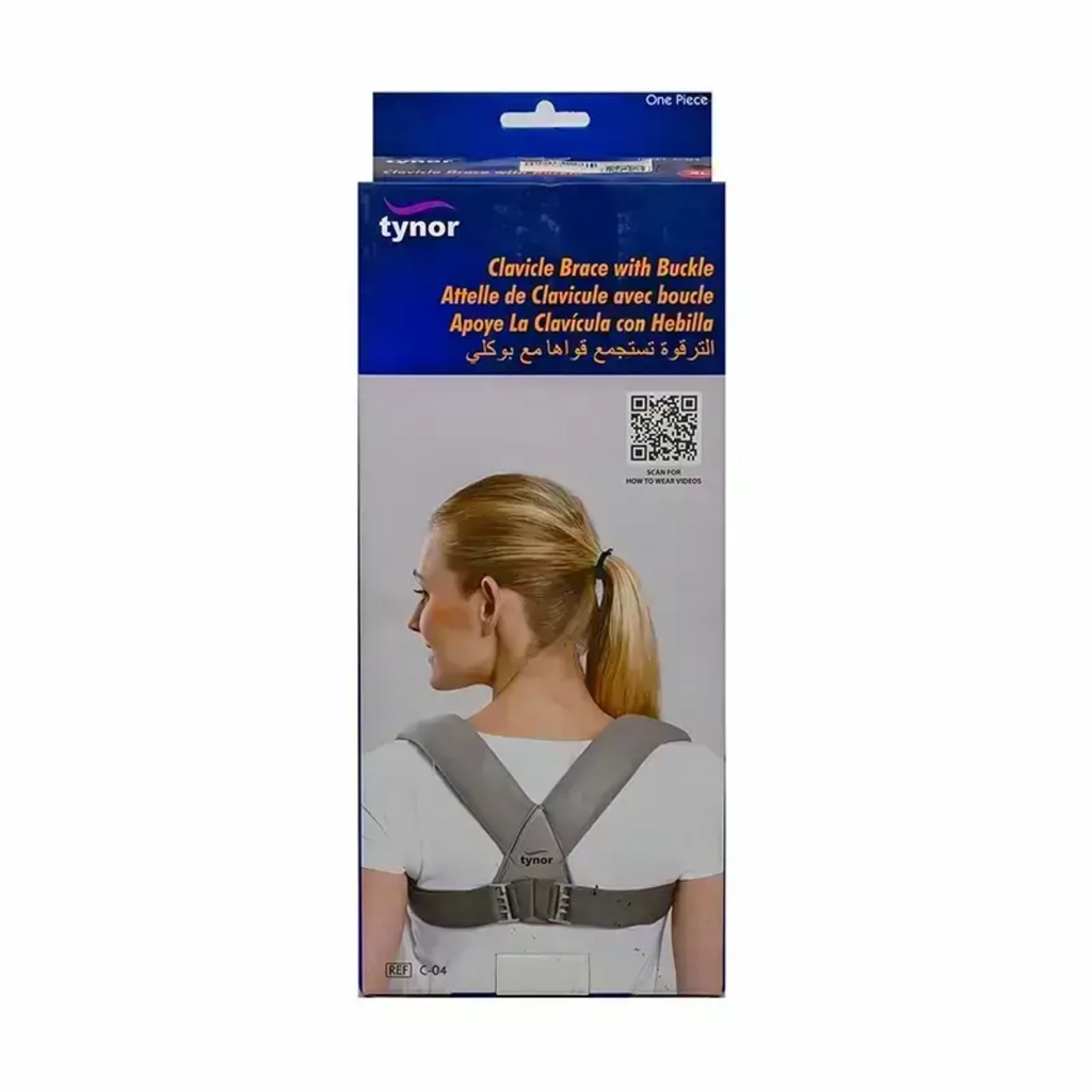 [I138395] TYNOR CLAVICLE BRACE WITH BUCKLE C 04 MEDIUM
