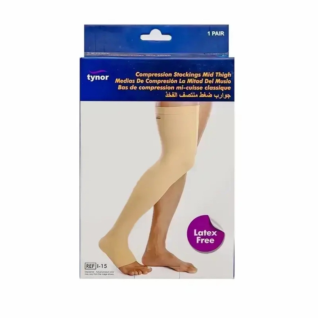 TYNOR COMPREESION STOCKINGS I 15 LARGE