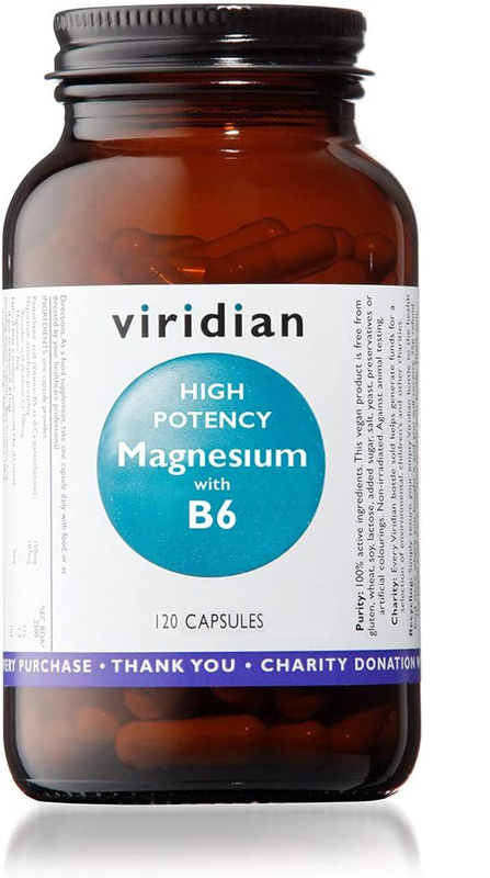 [I138533] VIRIDIAN HI-POTENCY MAGNESIUM 300 MG & B6 25 MG 120 CAPSULES