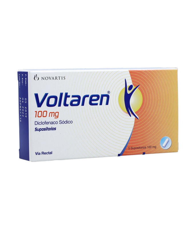 VOLTAREN 100 MG 5 SUPPOSITORIES