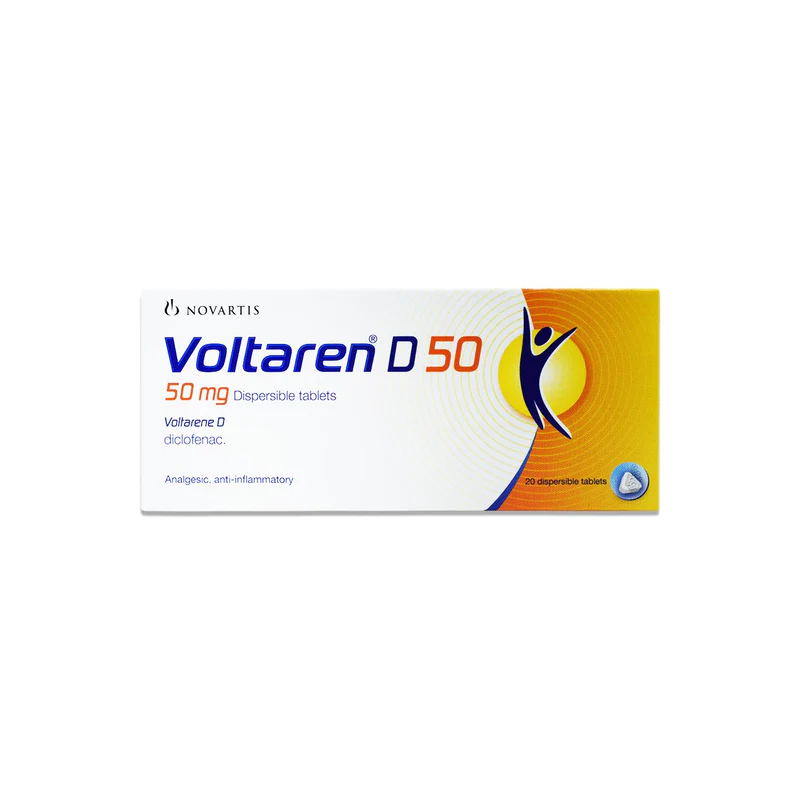 VOLTAREN D 50 MG 20 TABLETS