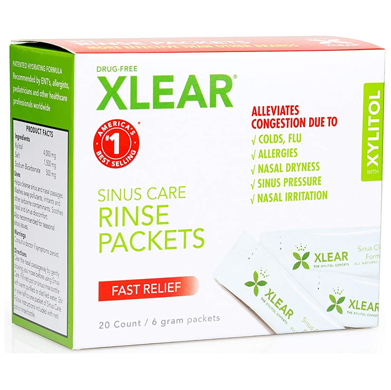 XLEAR SINUS CARE SOLUTION 20 PACKETS