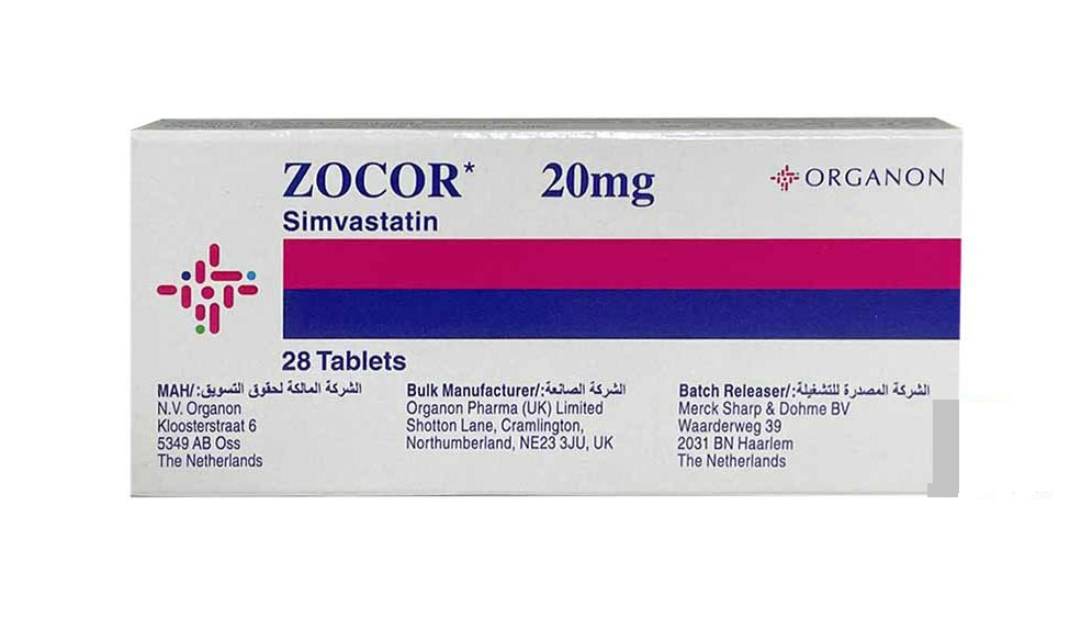 ZOCOR 20MG 28TABLETS
