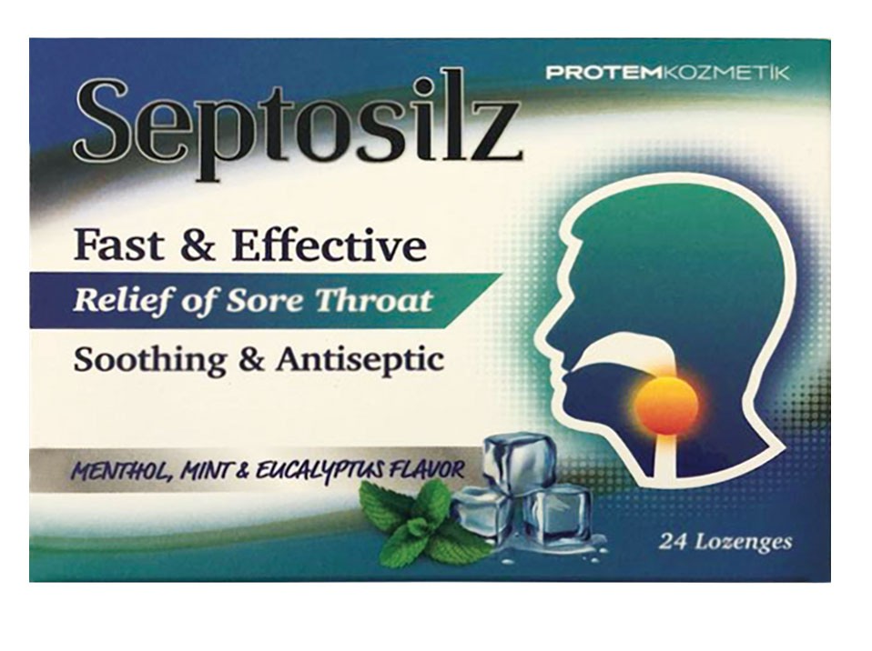 SEPTOSILZ MENTHOL & MINT& EUCALYPTUS 24 LOZENGES