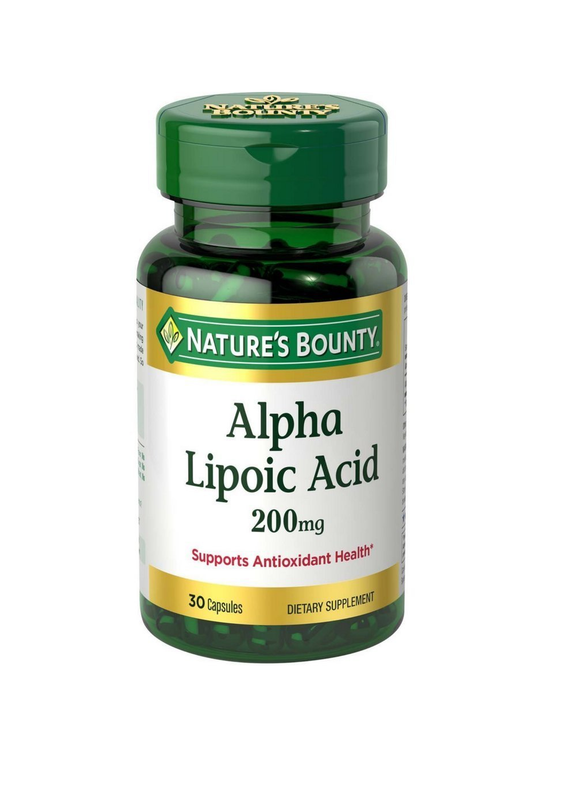 NATURE'S BOUNTY ALPHA LIPOIC ACID 200 MG 30 CAPSULES