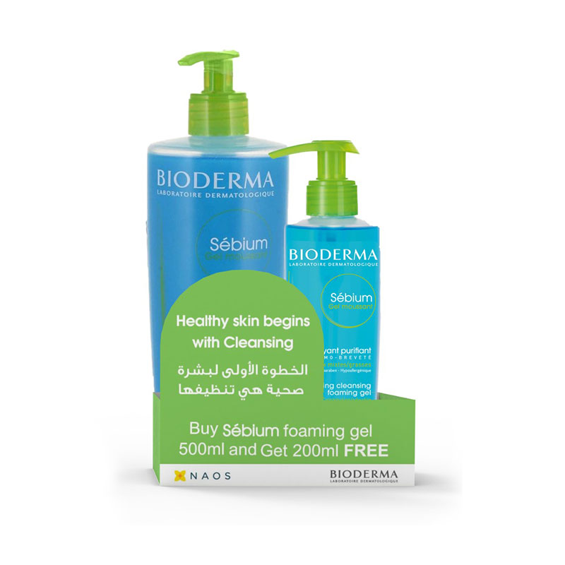 BIODERMA SEBIUM GEL MOUSSANT 500+200ML OFFER