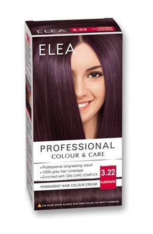 ELEA PERMANENT HAIR COLOUR CREAM 3.22 AUBERGINE 123ML