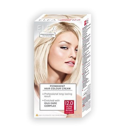 ELEA PERMANENT HAIR COLOUR CREAM 12.0 ULTRA LIGHT BLOND 123ML