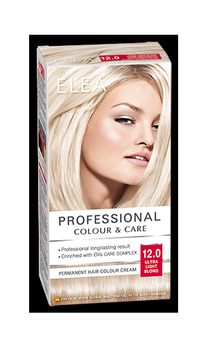 ELEA PERMANENT HAIR COLOUR CREAM 12.0 ULTRA LIGHT BLOND 123ML