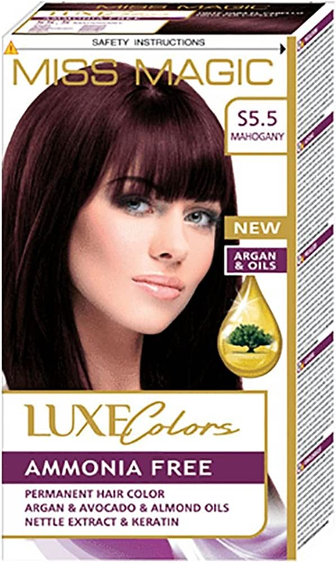 [I138778] MISS MAGIC LUXE COLOUR AMMONIA FREE S5.5 MAHOGANY