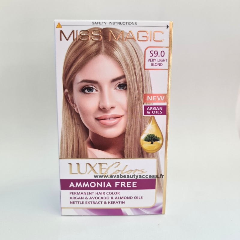 MISS MAGIC LUXE COLOUR AMMONIA FREE S9.0 VERY LIGHT BLOND