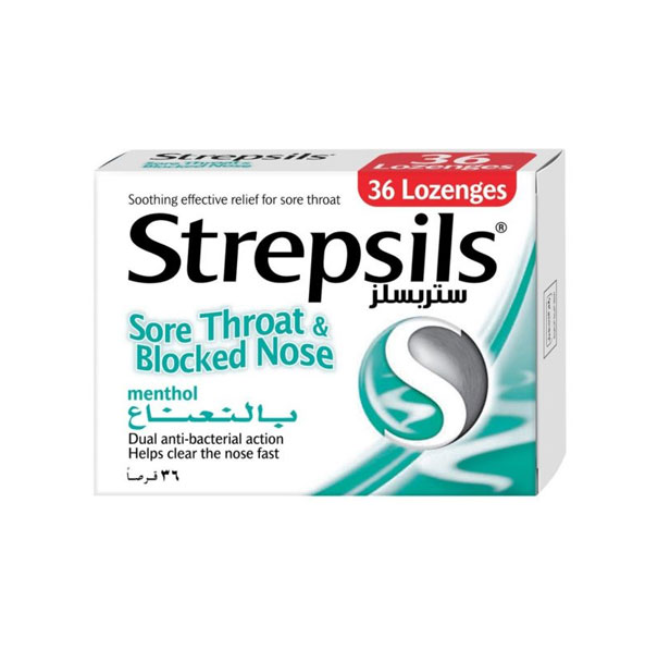 STREPSILS MENTHOL 36 LOZENGES