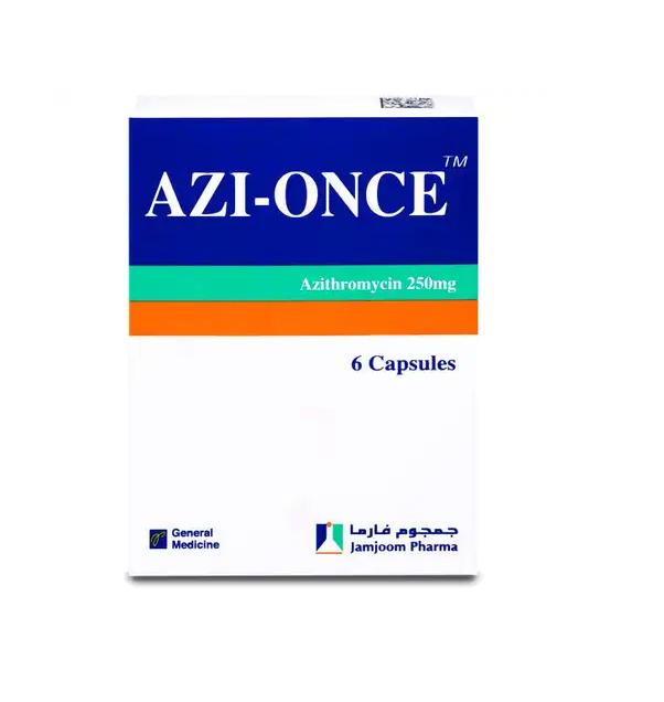 AZI-ONCE 250MG 6CAPSULES