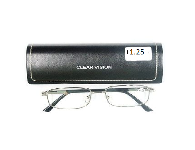 CLEAR VISION READING GLASSES +1.25