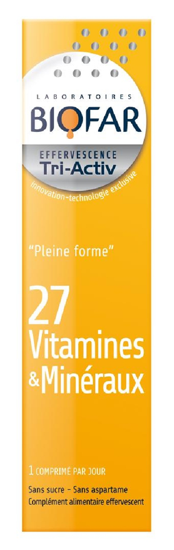 BIOFAR 27 VITAMINS & MINERALS 15 EFFERVESCENT