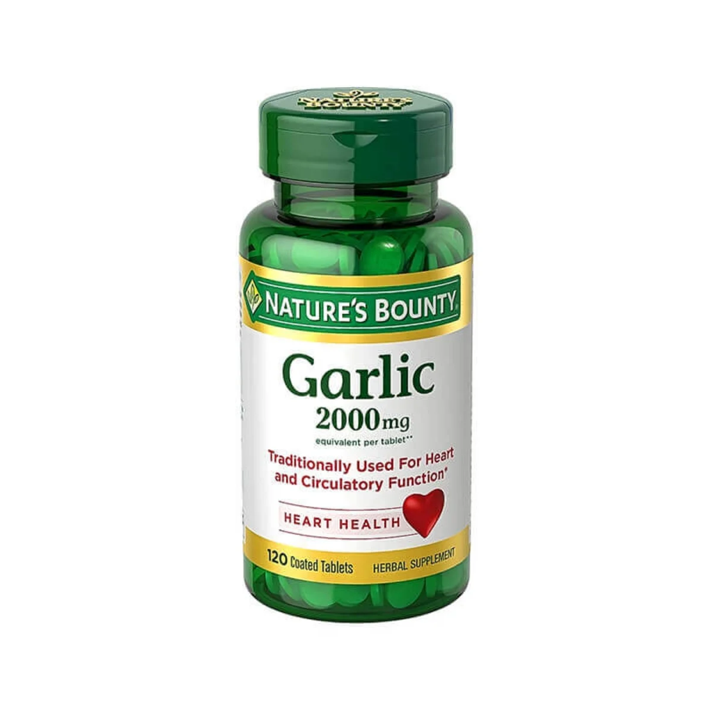 NATURE'S BOUNTY GARLIC ODOR FREE 2000 MG 120 TABLETS