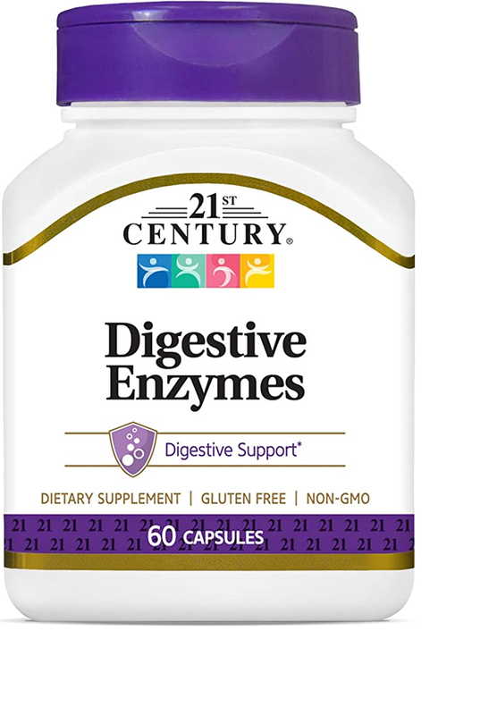 21ST CENTURY CENTURY DIGESTIVE ENZYMES 60CAPSULES