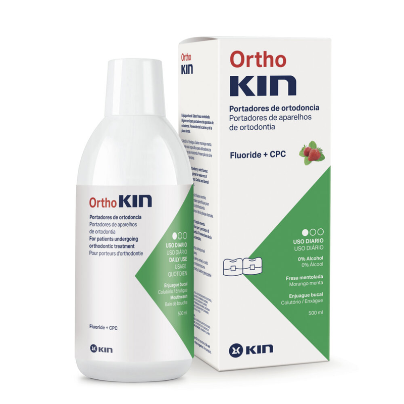 [I138859] ORTHOKIN STRAWMINT MOUTHWASH 500 ML