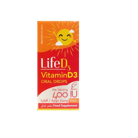 [I141310] LIFE D3 VITAMIN D3 400IU ORAL DROPS 10 ML