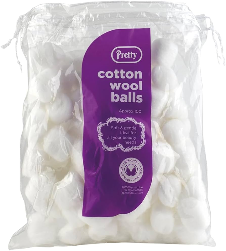 PRITTY WHITE COTTON 100 BALLS