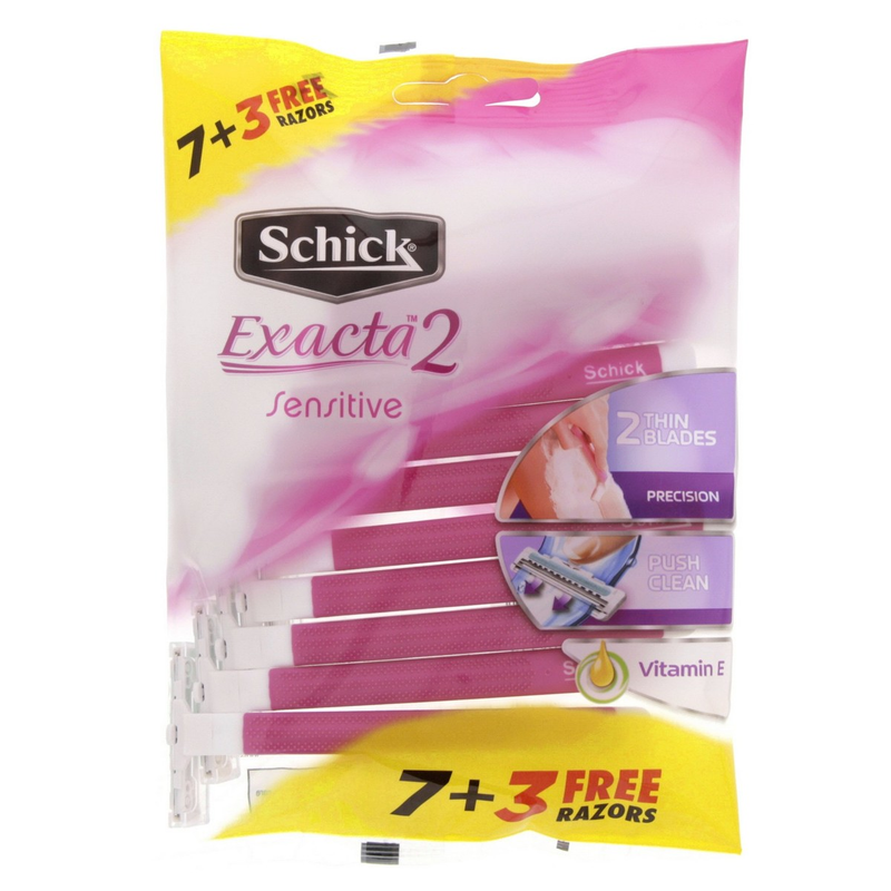 SCHICK EXAXTA 2 WOMEN PINK 7+3 FREE