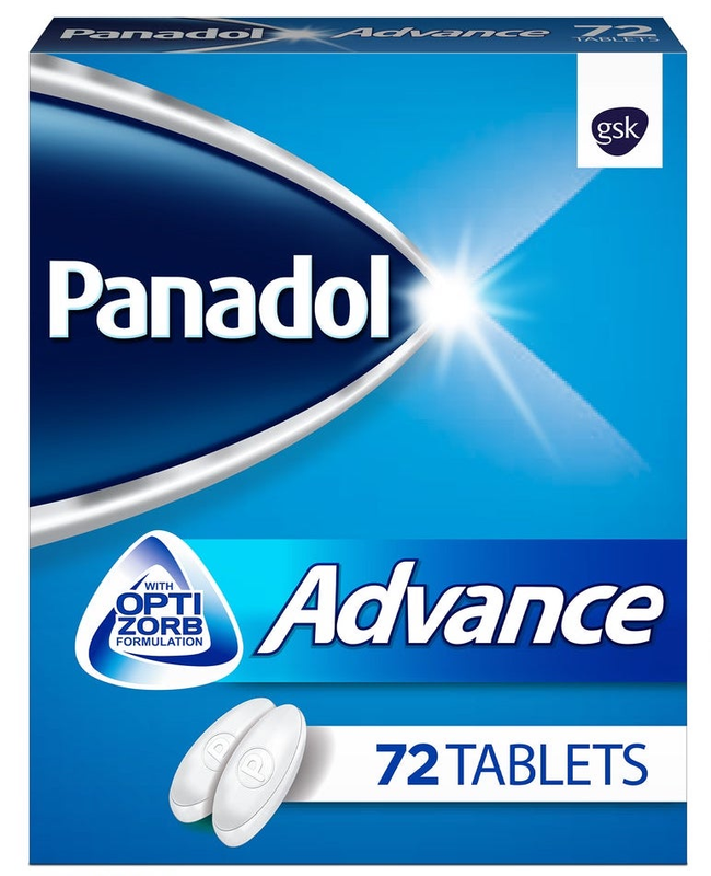 PANADOL ADVANCE 500 MG 72 TABLETS