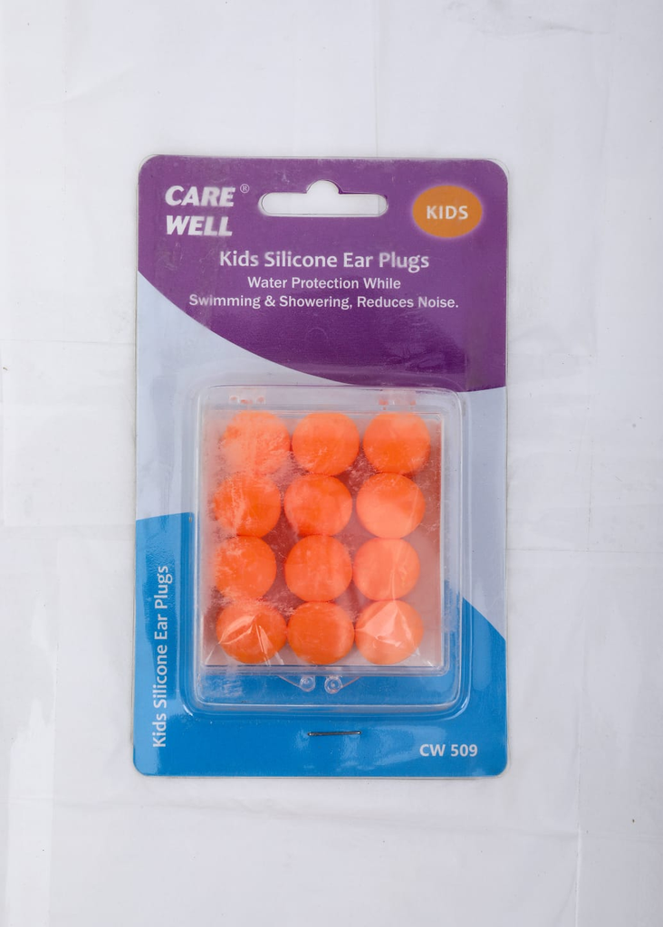 [I141526] CARE WELL KIDS SILICONE EAR PLUGS SIX PAIR CW 509