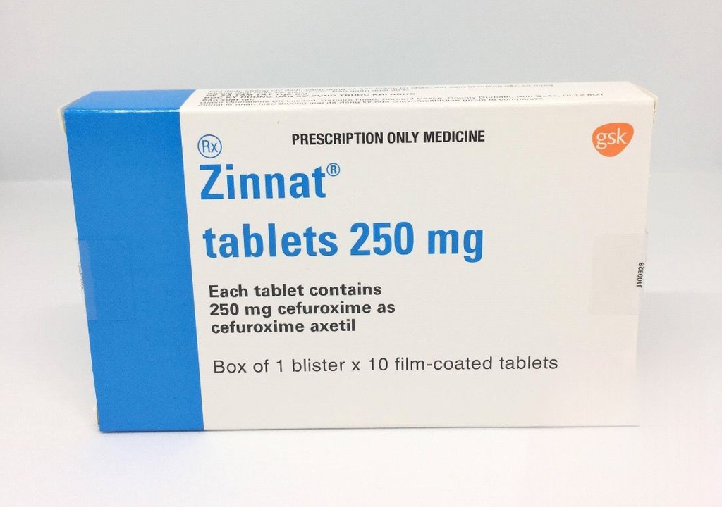 ZINNAT 250MG 10TABLETS