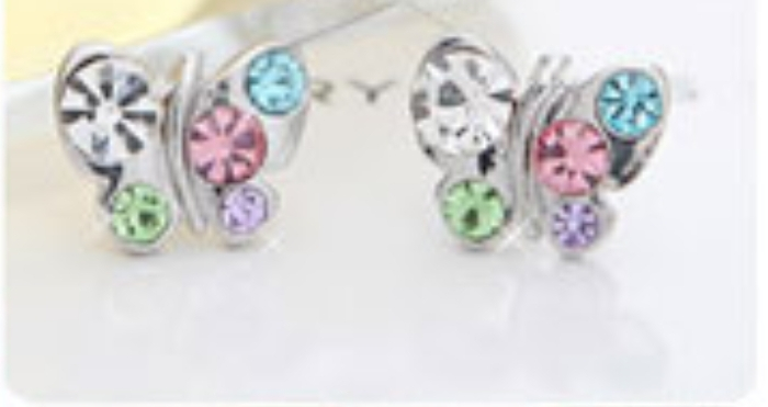 [I141570] ١٢٢  فراشة حقيقية من الفضة (٦  ملم).