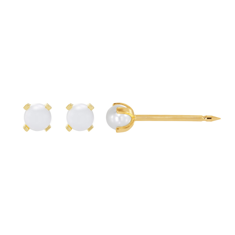 [I141574] 109 18K GOLD SMALL DIAMOND EARING