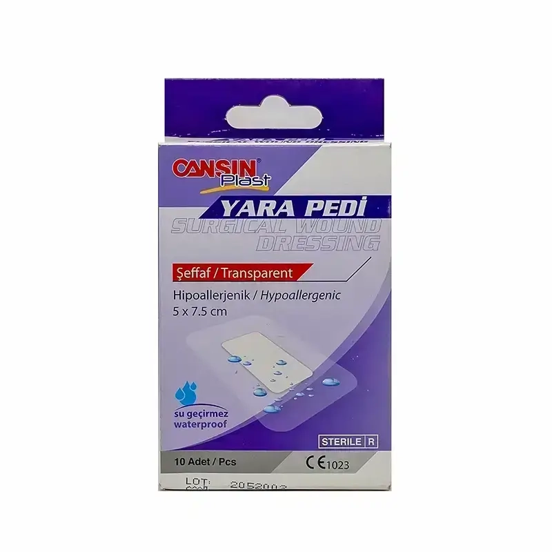 [I141608] CANSINPLAST TRANSPARENT W.DRESSING 5X7.5 CM 10 PCS