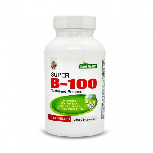 PURE HEALTH SUPER B-100 60 TABLETS