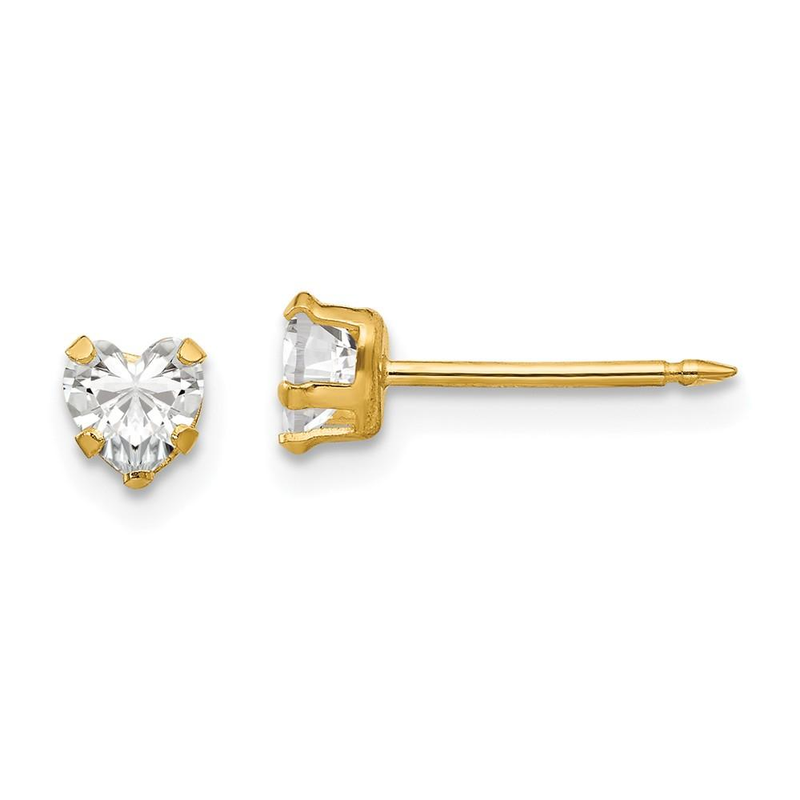 [I141693] 140 18K GOLD BIG HEART DIAMOND