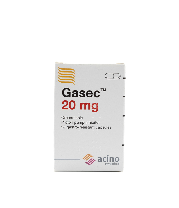 GASEC 20 MG 28 CAPSULES