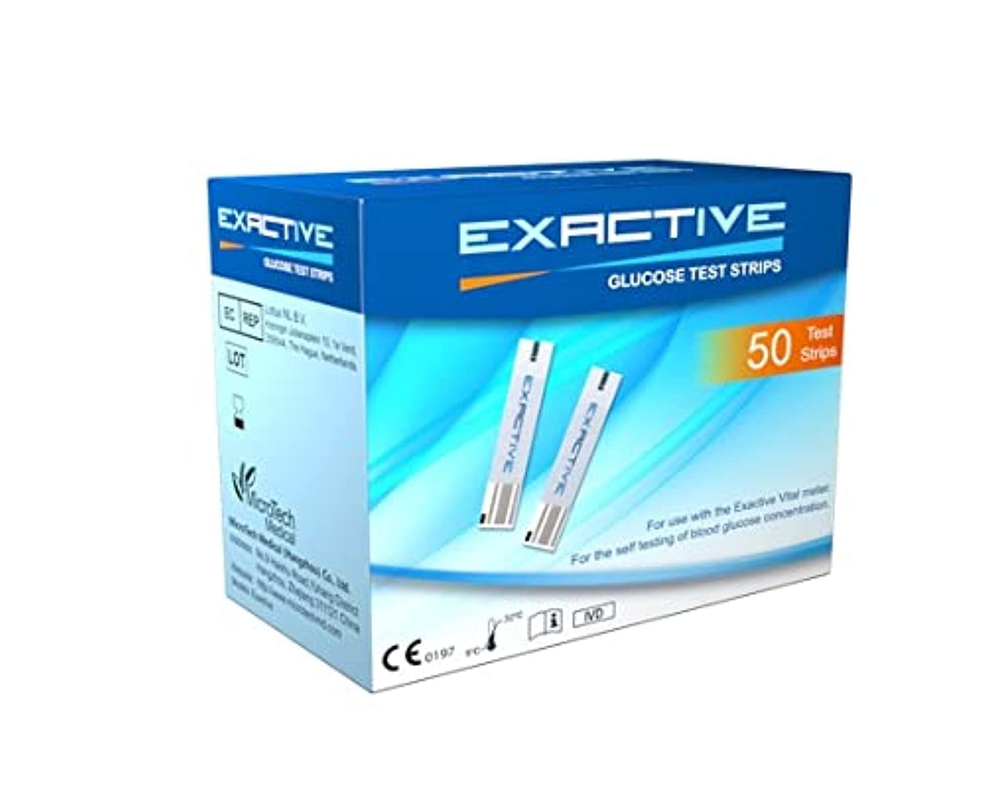 [I141791] EXACTIVE VITAL GLUCOSE TEST 50 STRIPS