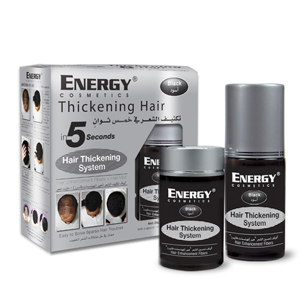 ENERGY COSMETICS HAIR THICKENING SYSTEM KIT BLACK