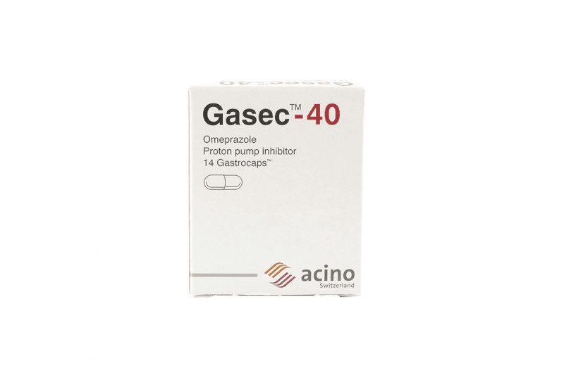 GASEC 40 MG 14 CAPSULES