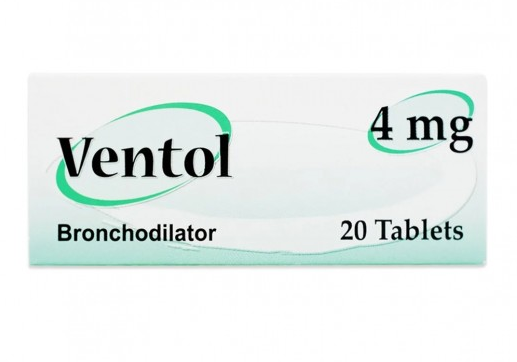 VENTOL 4 MG 20 TABLETS