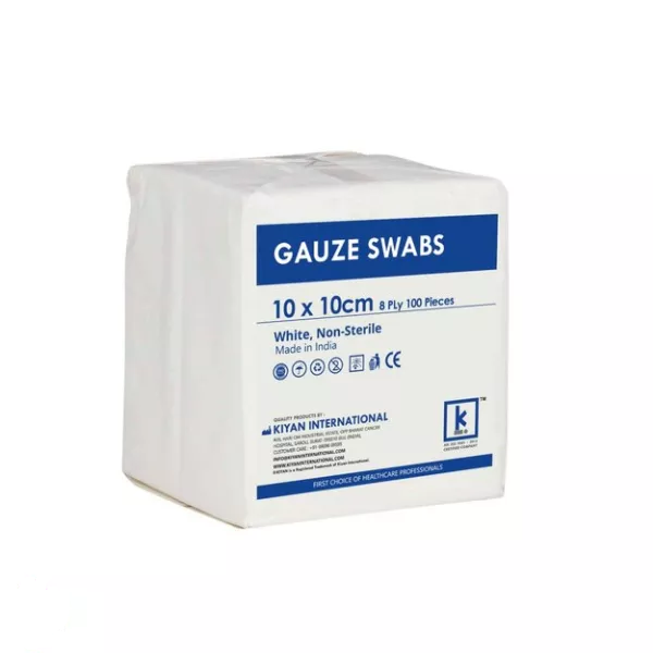 GAUZE SWAB NON STERILE 10CM X 10CM 8 PLY