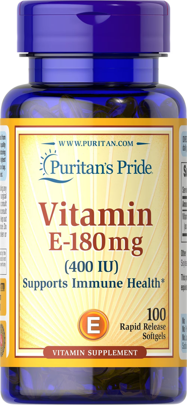 [I141843] PURITAN'S PRIDE VITAMIN E 400 MG 100 SOFTGELS