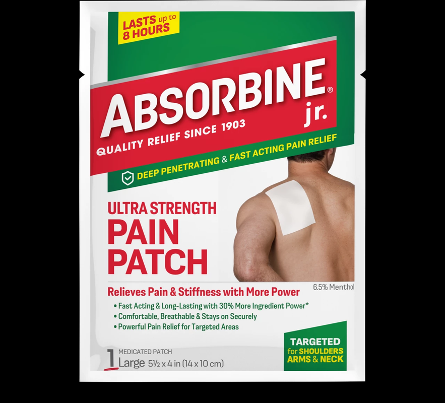 ABSORBINE JR ULTRA STRENGTH 1 PATCHE