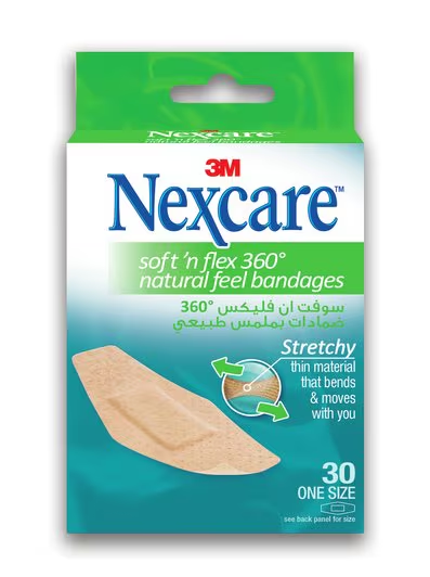 NEXCARE SOFT ''N'' FLEX COMFORT BAND 30 PCS