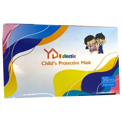YD ECLECTIC CHILD'S PROTECTIVE GIRLS 50 PCS MASK