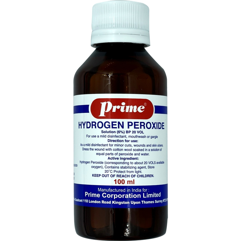 PRIME HYDROGEN PEROXIDE SOLUTION 100 ML