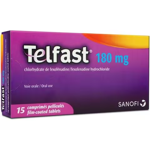 TELFAST 180 MG 15 TABLETS