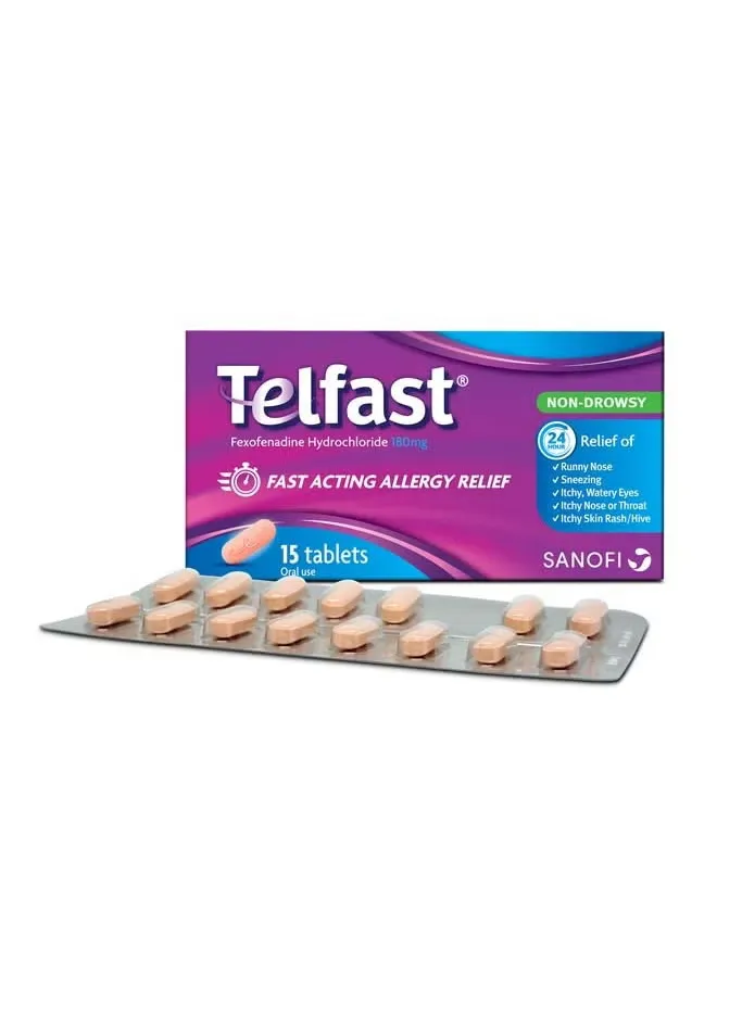 [I141924] TELFAST 180 MG 15 TABLETS